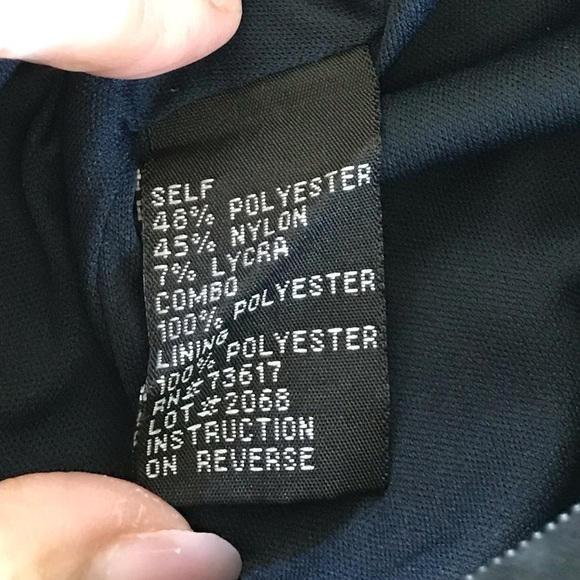 KM Collections by Milla Bell Navy Blue Taffeta Skirt size 8 - Picture 9 of 10